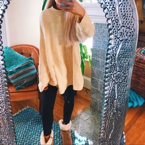 yellow sundaze chunky oversized cozy sweater